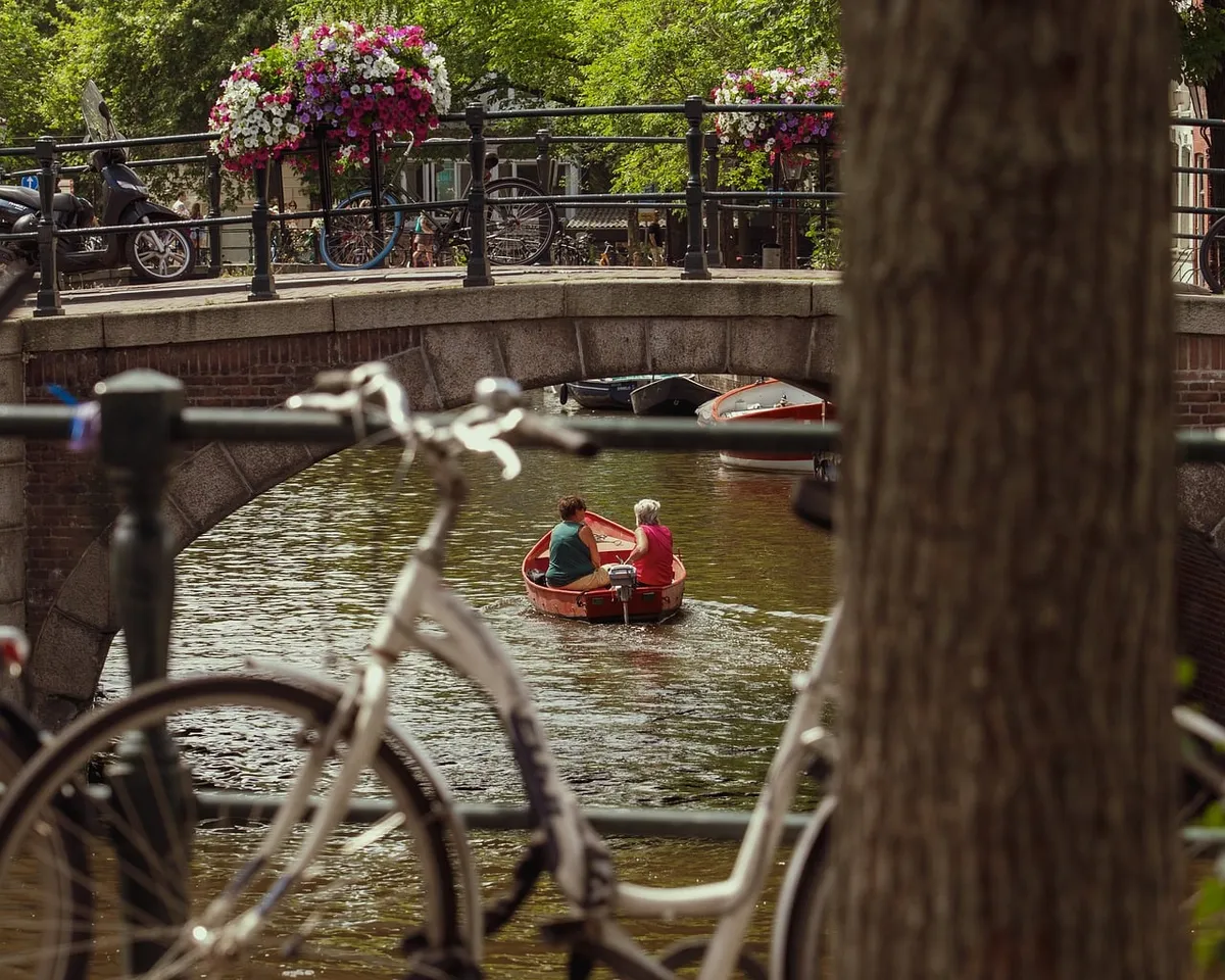 city, canal, architecture, nature, netherlands, water, channel, amsterdam, tourism, river, travel, buildings, europe, boats, holland, houses, historic bridge, b