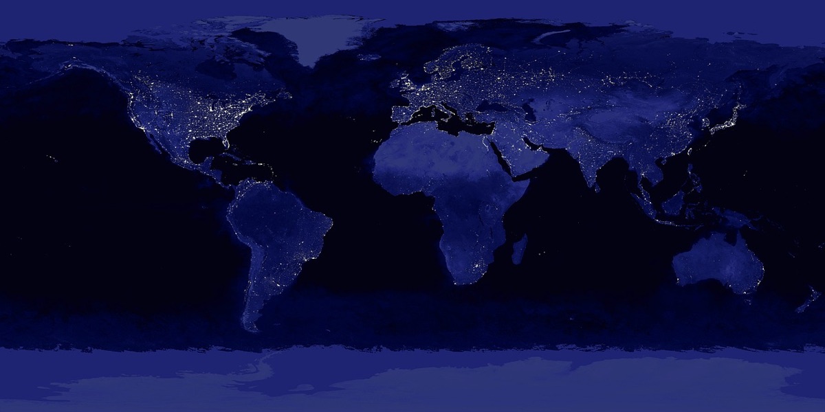 Globale Fernsehaffiliate-Karte